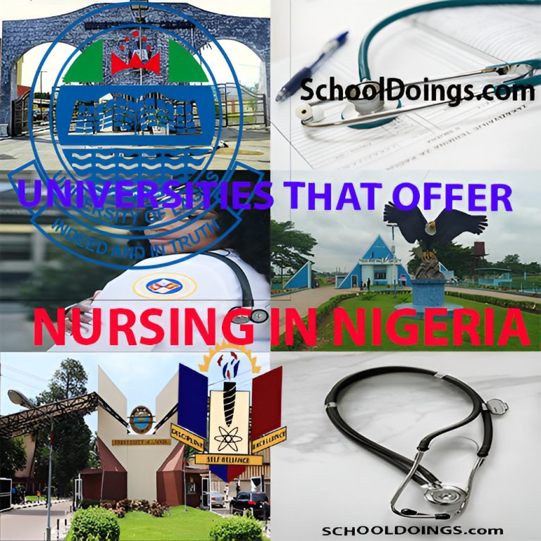 Best List of Universities That Offer Nursing in Nigeria 2025-2026