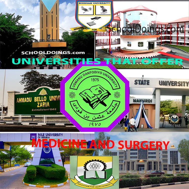 Top List Of Universities That Offer Medicine And Surgery In Nigeria 2025