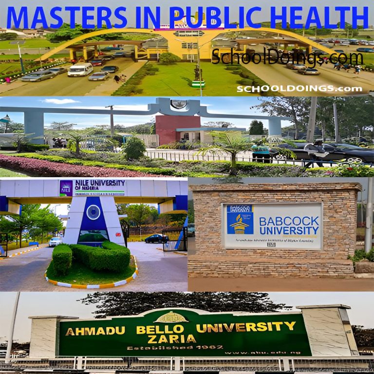 Best List Of Universities Offering Masters In Public Health (MPH) In Nigeria 2025